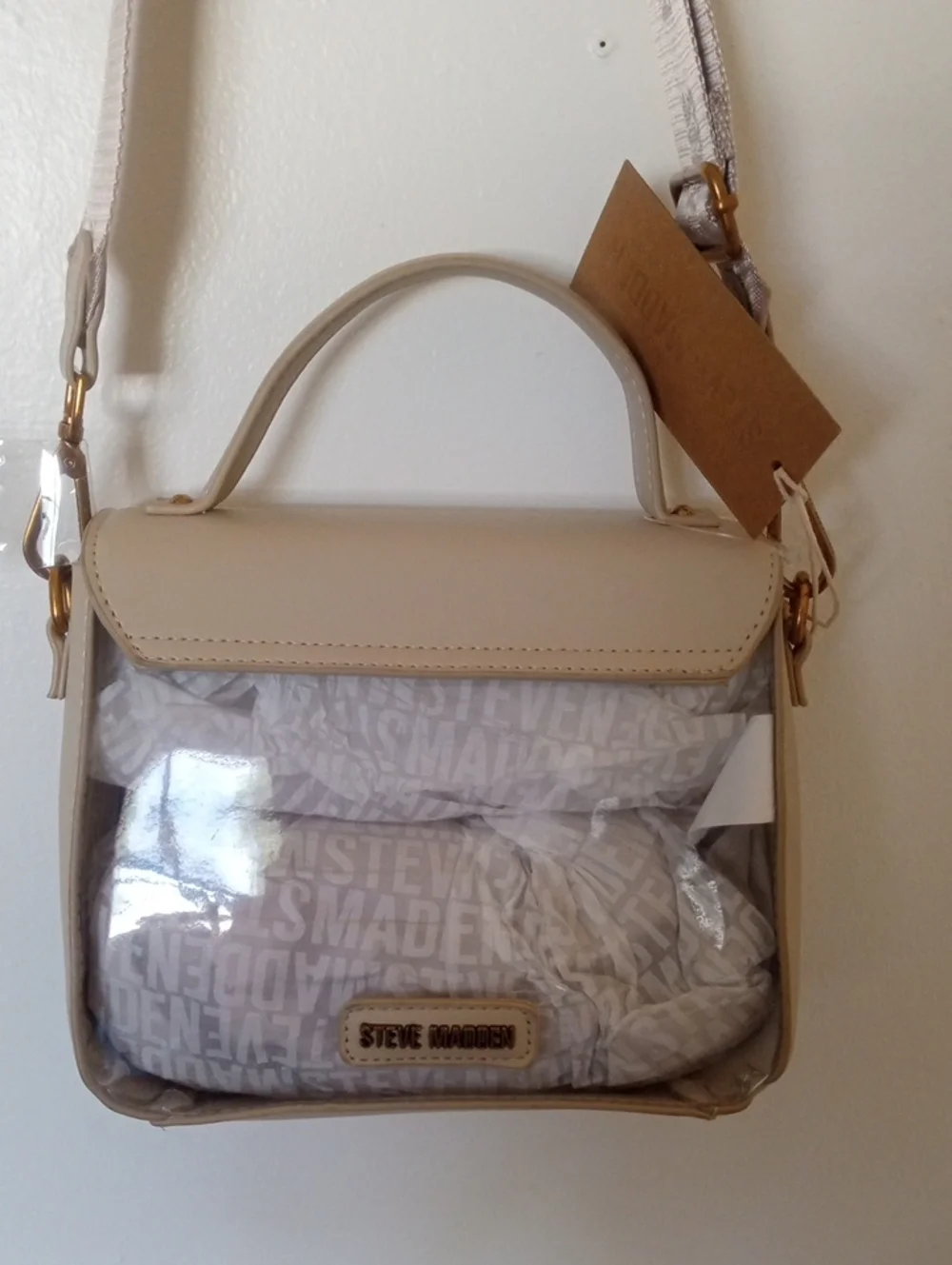Steve Madden Clear Crossbody Handbag,NWT.